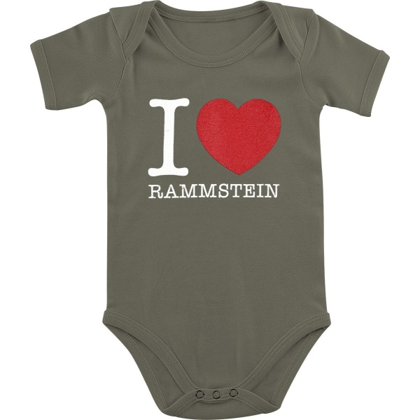 Rammstein Kids - I Love Rammstein body khaki - RockTime.cz