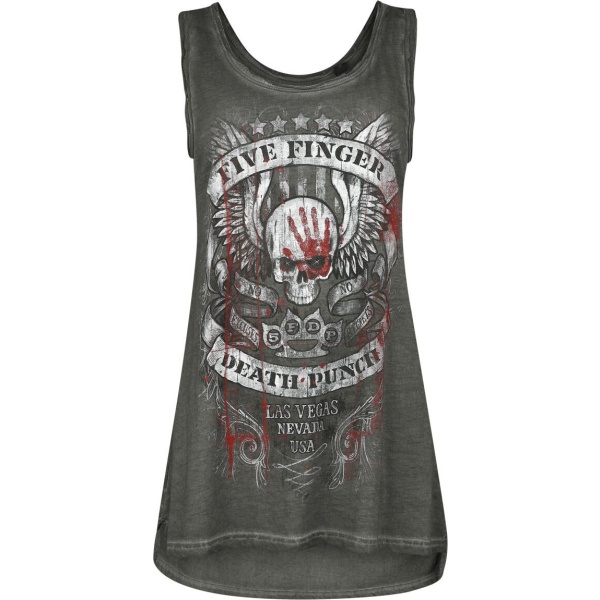 Five Finger Death Punch No Regrets Dámský top šedá - RockTime.cz