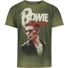 David Bowie Smoking Tričko zelená - RockTime.cz