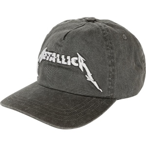 Metallica Glitch Logo - Washed Dad Cap Baseballová kšiltovka černá/použitý vzhled - RockTime.cz