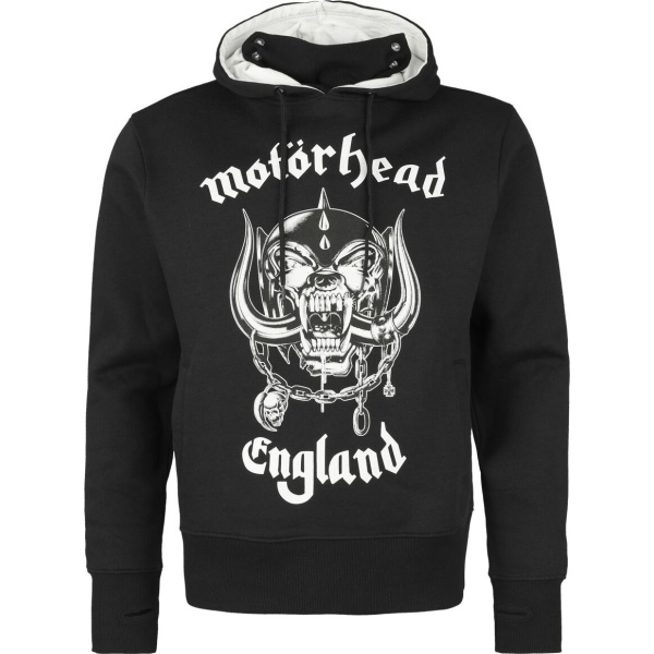 Motörhead England Mikina s kapucí černá - RockTime.cz