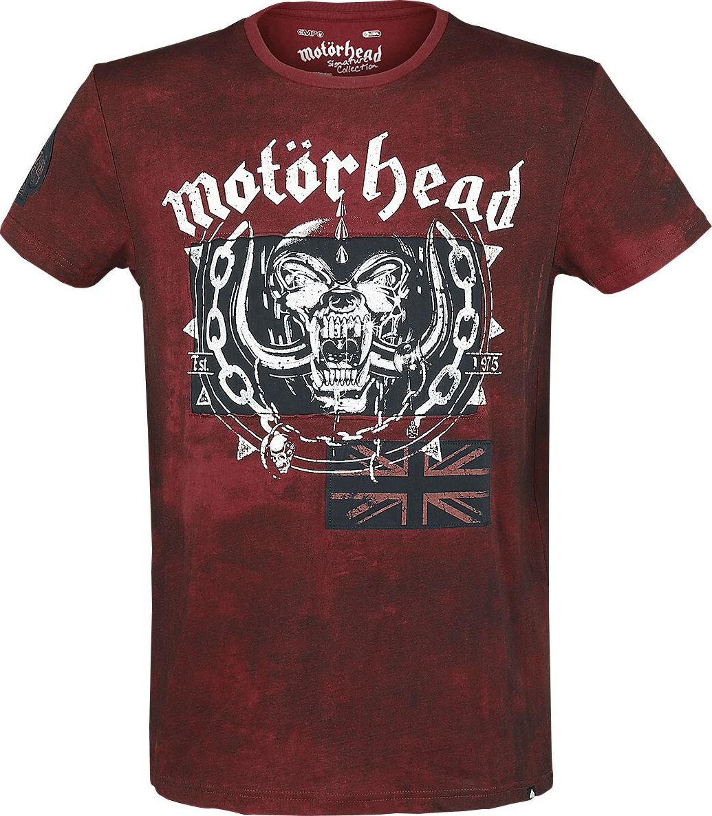 Motörhead EMP Signature Collection Tričko tmavě červená - RockTime.cz