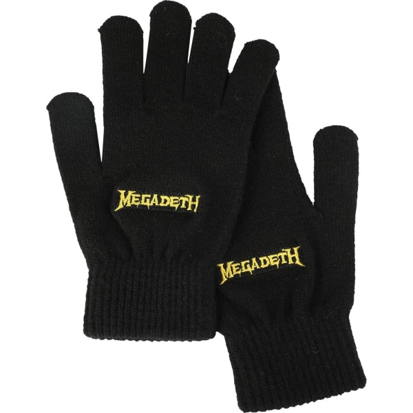 Megadeth Logo rukavice černá - RockTime.cz