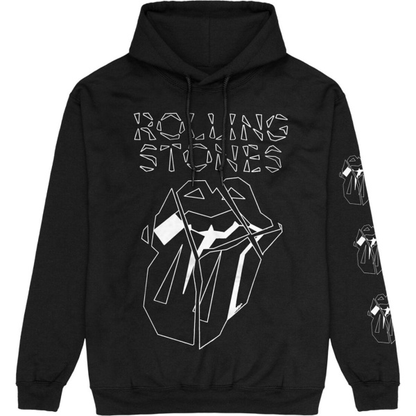 The Rolling Stones Hackney Diamonds Marker Shards Mikina s kapucí černá - RockTime.cz