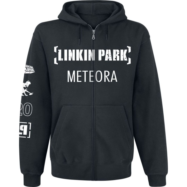 Linkin Park Meteora 20th Anniversary Mikina s kapucí na zip černá - RockTime.cz