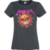 Metallica Amplified Collection - Neon Sun Dámské tričko šedobílá - RockTime.cz