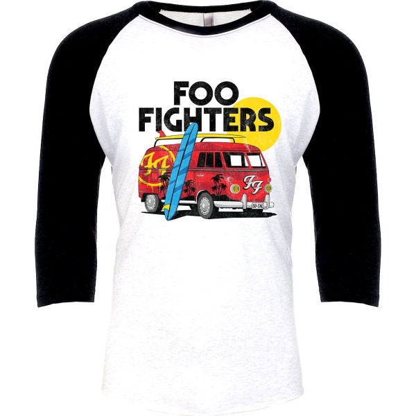 Foo Fighters Van Tričko s dlouhým rukávem bílá/cerná - RockTime.cz