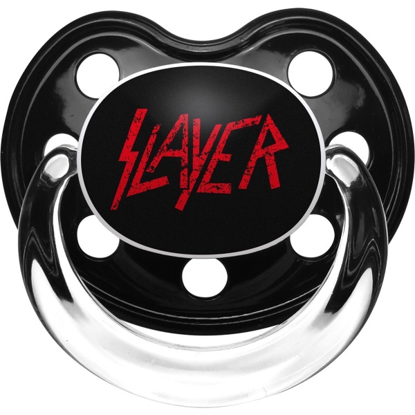 Slayer Metal-Kids - Logo Schnuller cerná/cervená - RockTime.cz