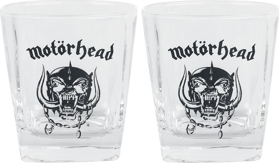 Motörhead Whiskey Glas-Set souprava sklenic na whisky transparentní - RockTime.cz