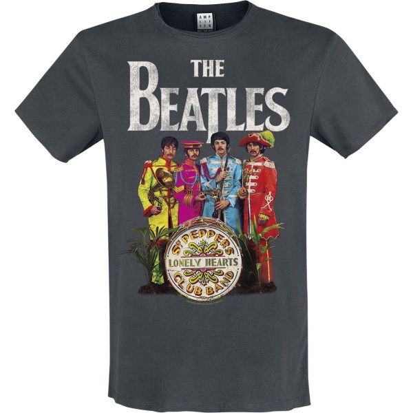 The Beatles Amplified Collection - Lonely Hearts Tričko charcoal - RockTime.cz