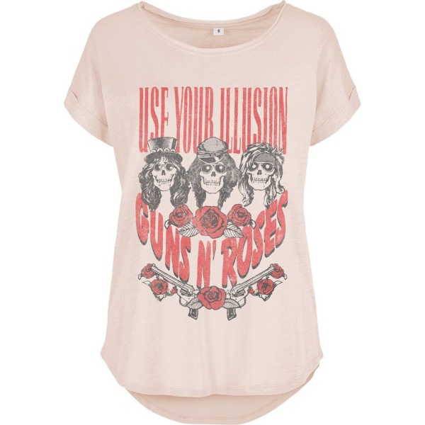 Guns N' Roses Use Your Illusion Roses Dámské tričko růžová - RockTime.cz