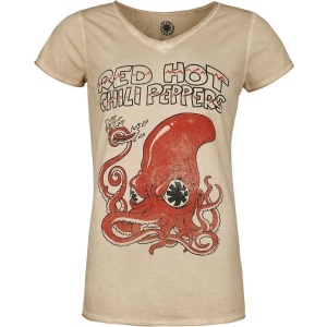 Red Hot Chili Peppers Squid Dámské tričko béžová - RockTime.cz