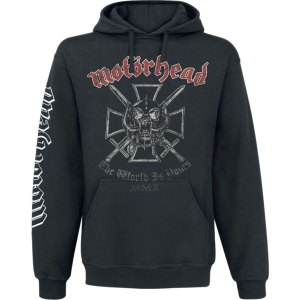 Motörhead Iron Cross Mikina s kapucí černá - RockTime.cz