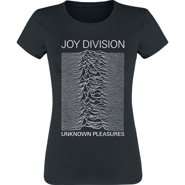 Joy Division Stacked Unknown Pleasures Dámské tričko černá - RockTime.cz