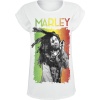 Bob Marley Marley Live Dámské tričko bílá - RockTime.cz
