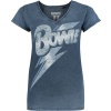 David Bowie Lightning Bolt Dámské tričko modrá - RockTime.cz