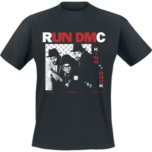 Run DMC King Of Rock Photo Tričko černá - RockTime.cz