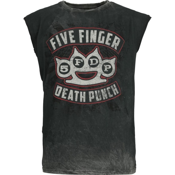 Five Finger Death Punch Logo Tank top šedá - RockTime.cz