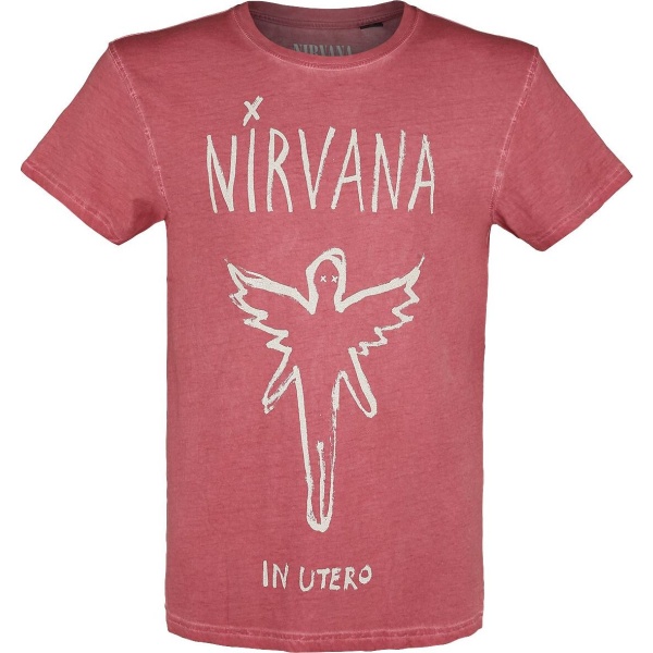 Nirvana In Utero Tričko červená - RockTime.cz