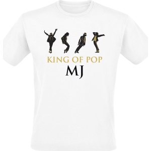 Michael Jackson King Of Pop Tričko bílá - RockTime.cz