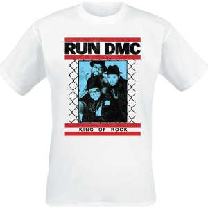 Run DMC King of Rock Fence Tričko bílá - RockTime.cz