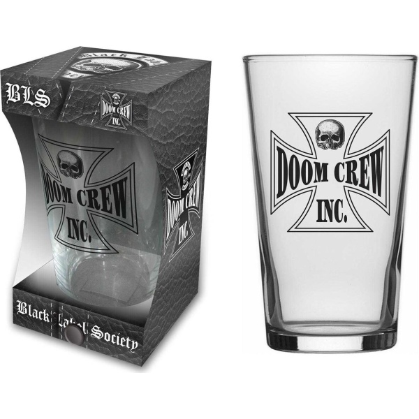 Black Label Society Doom Crew pivní sklenice transparentní - RockTime.cz