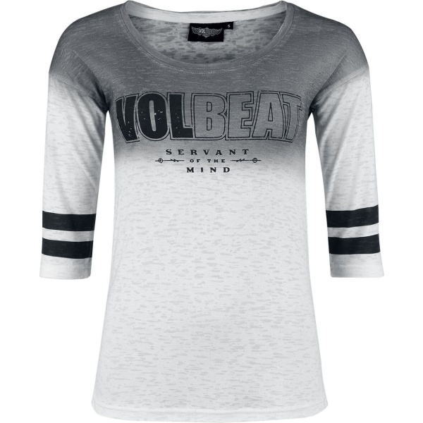 Volbeat EMP Signature Collection Dámské tričko s dlouhými rukávy bílá/šedá - RockTime.cz