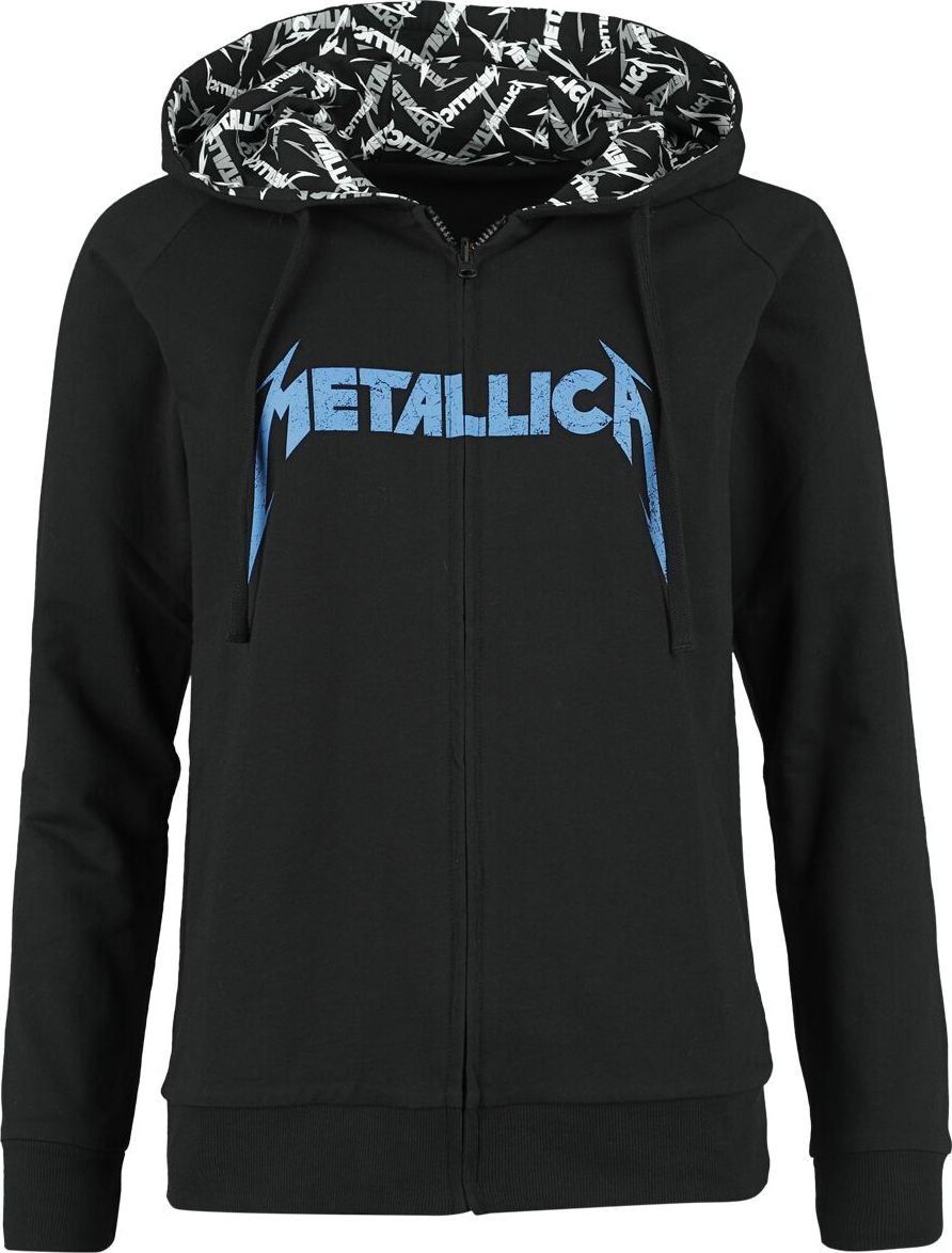 Metallica EMP Signature Collection Dámská mikina s kapucí na zip cerná/šedá - RockTime.cz