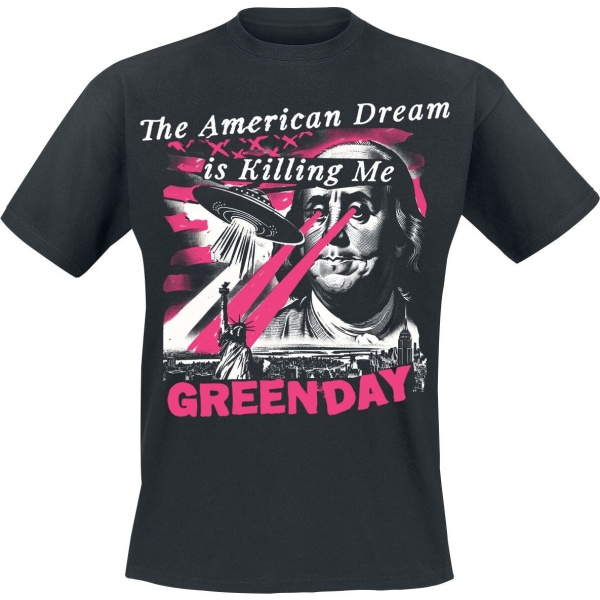Green Day American Dream Abduction Tričko černá - RockTime.cz
