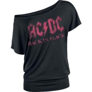 AC/DC Back in Black Dámské tričko černá - RockTime.cz