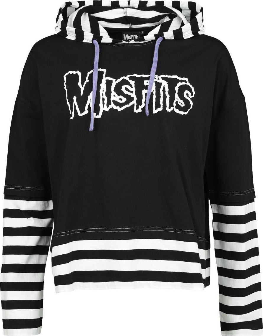 Misfits EMP Signature Collection - Oversize Dámské tričko s dlouhými rukávy cerná/bílá - RockTime.cz