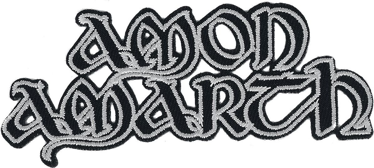 Amon Amarth Cut-Out Logo nášivka černá - RockTime.cz