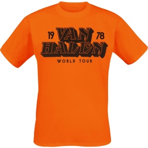 Van Halen Tour 1978 Tričko oranžová - RockTime.cz