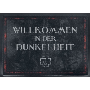 Rammstein Willkommen In Der Dunkelheit Rohožka tmave šedá/cervená - RockTime.cz