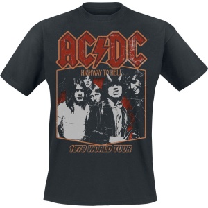 AC/DC Highway To Hell Tour '79 Tričko černá - RockTime.cz