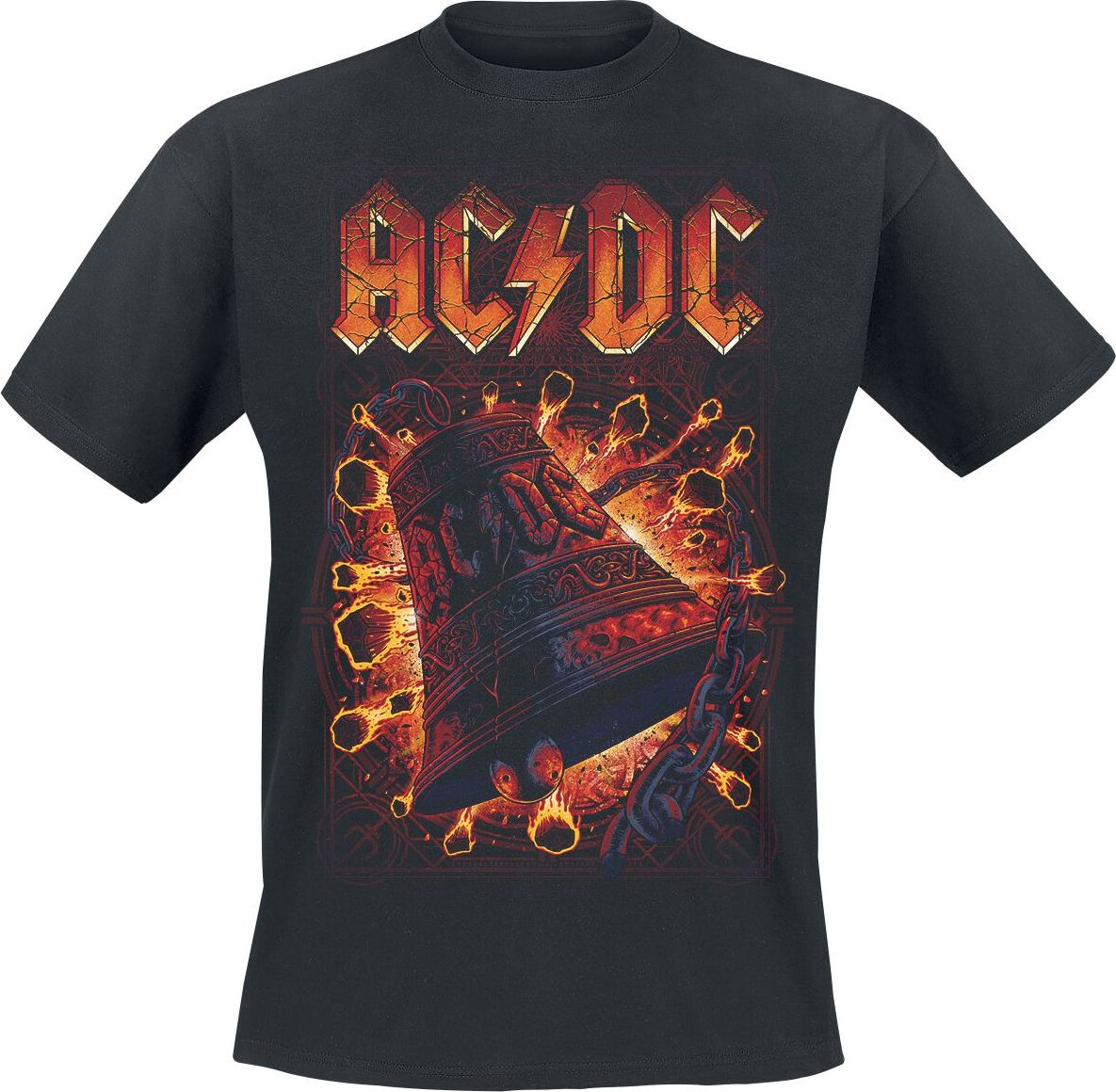 AC/DC Hells Bells Explosion Tričko černá - RockTime.cz