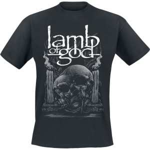 Lamb Of God Candle Skull Tričko černá - RockTime.cz