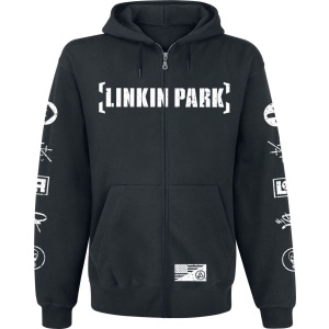 Linkin Park Graffiti Mikina s kapucí na zip černá - RockTime.cz