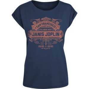 Janis Joplin San Francisco 1966 Dámské tričko námořnická modrá - RockTime.cz