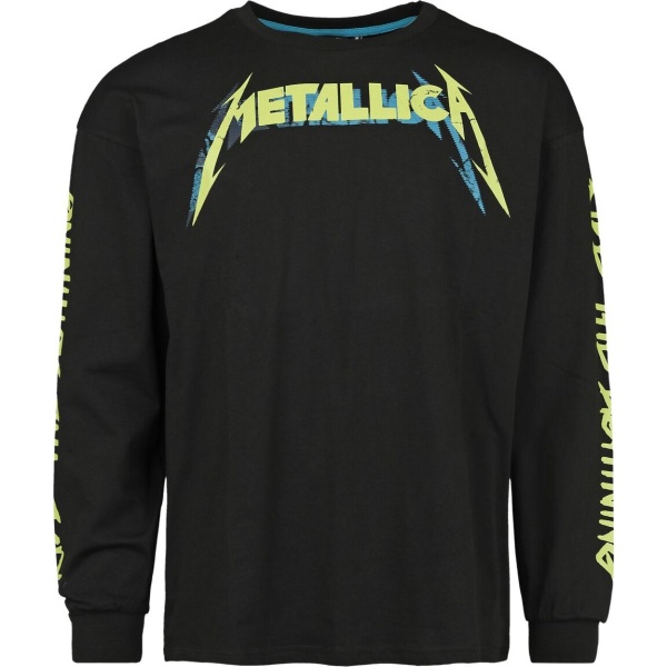 Metallica EMP Signature Collection - Oversize Tričko s dlouhým rukávem černá - RockTime.cz