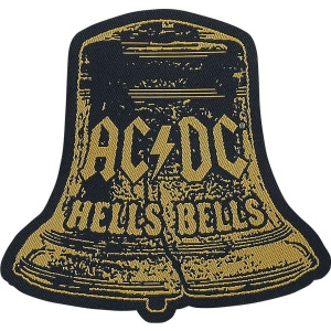 AC/DC Hells Bells Cut-Out nášivka žlutá/cerná - RockTime.cz
