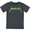 Metallica Amplified Collection - Kids - Neon Logo detské tricko charcoal - RockTime.cz