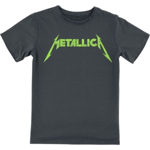 Metallica Amplified Collection - Kids - Neon Logo detské tricko charcoal - RockTime.cz