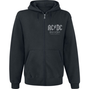 AC/DC World Tour 2015 Mikina s kapucí na zip černá - RockTime.cz
