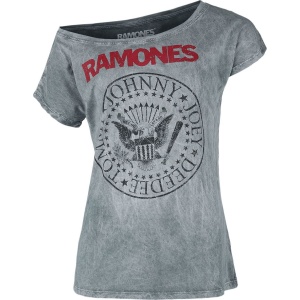 Ramones Crest Dámské tričko šedá - RockTime.cz