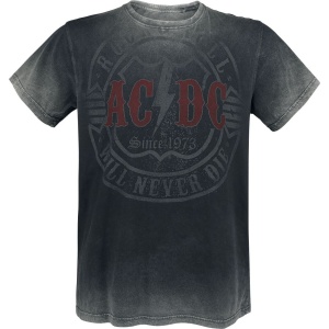 AC/DC Rock & Roll - Will Never Die Tričko tmavě šedá - RockTime.cz