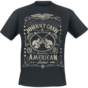Johnny Cash American Rebel Tričko černá - RockTime.cz