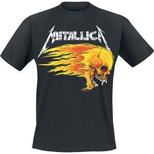 Metallica Flaming Skull Tour Tee Tričko černá - RockTime.cz