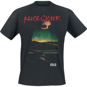 Alice Cooper Road Cover Tracklist Tričko černá - RockTime.cz
