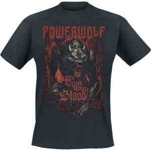 Powerwolf We Drink Your Blood Tričko černá - RockTime.cz